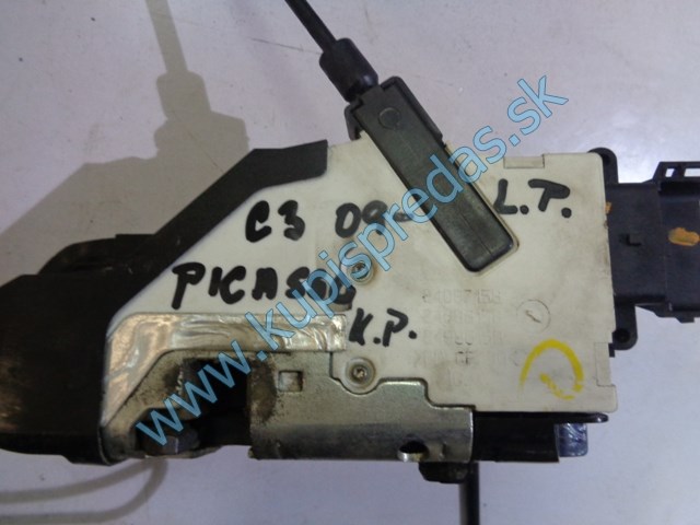 ľavý predný zámok na citroen c3 picasso, 24088158